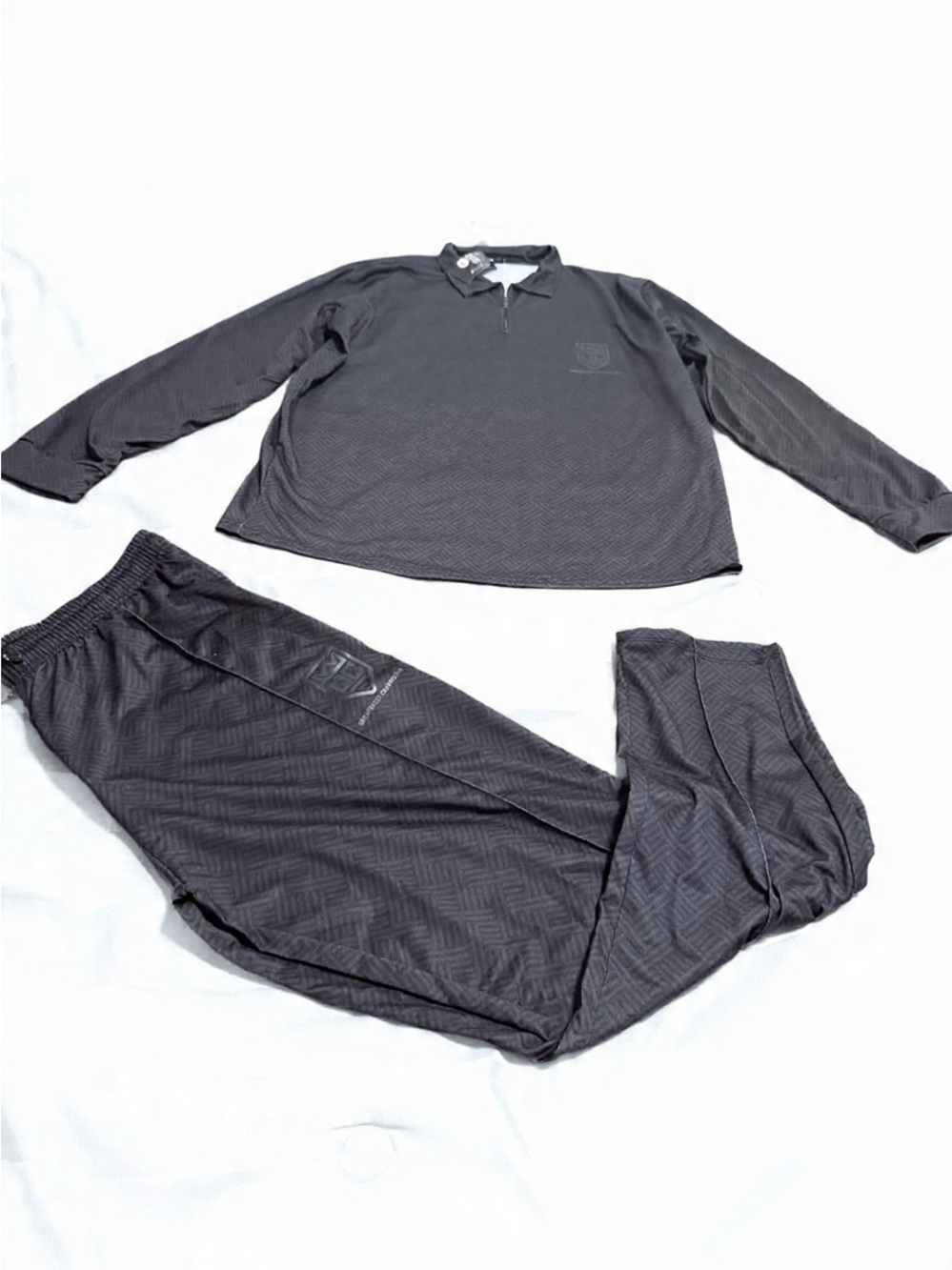 Men's Long Sleeve Black Pajama Set - Classic Sleep Set